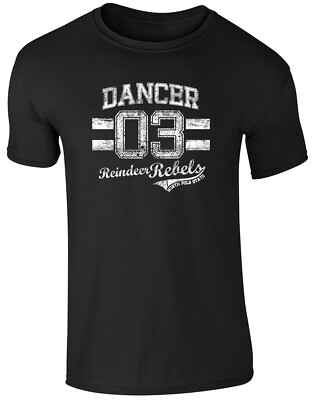 Weihnachtstänzerin Rentier Rebell Vintage T-Shirt, Weihnachtskostüm