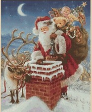 Santa's Christmas Delivery Counted Cross Stitch Chart No. 4-282a