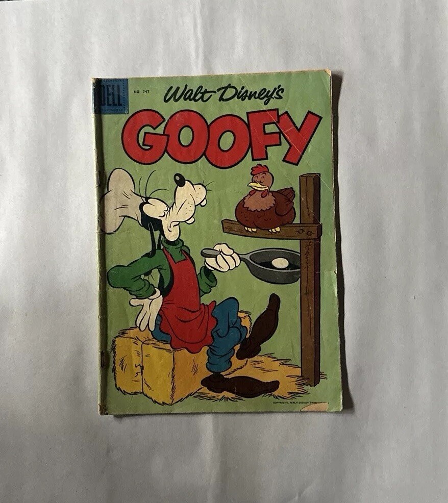 Walt Disney's comic DELL comic 海外 漫画 レトロ Walt Disney's Goofy #747 Dell Comics Nov. 1956 Waiting For