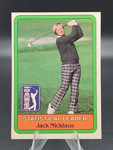 1981 Donruss Golf Stars - Statistical Leader Jack Nicklaus RC - NM-