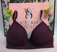 Victoria Secret Pink Comfort Seamless Push Up Wireless Bralette Medium Wild Rose