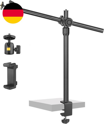 OS02 Kamera Tischstativ Overhead Stativ Handy, 31-57Cm Kamera Tischhalterung, Li