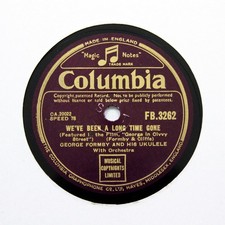GEORGE FORMBY "We've Been A Long Time Gone" 1946 (EE+) COLUMBIA FB-3262 [78 RPM]