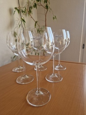    6 Rotweingläser    Bohemia Cristal   