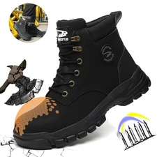 Men Work Shoes Sneakers all-season outdoor Safety Shoes Anti-Puncture Shoes