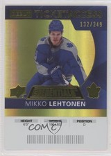 2021 Credentials 2020-21 Debut Ticket Access Yellow /249 Mikko Lehtonen #55 1r8m