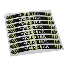 MF3780 Adesivi Cerchi 3D Gel Monster Energy Universale Moto Scooter Cross E-Bike