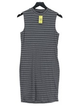 Mango Bodycon Midi Dress S in Grey