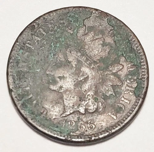 1866 P Indian Head Cent Penny  *VF - VERY FINE DETAILS*