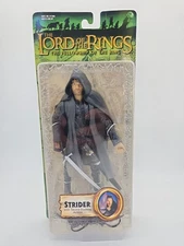 Strider Lord Of The Rings Action Figure w/ Sword ToyBiz Battle Attack NEW
