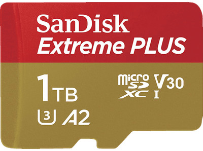 SANDISK Elite Extreme  PLUS UHS-I, Micro-SDXC Speicherkarte, 1 TB, 200