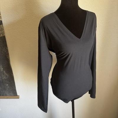 SPANX Black Basic Long Sleeve Essential Bodysuit Women's Size 3X