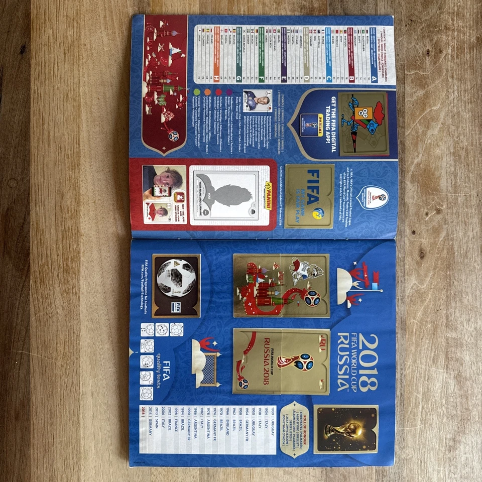 Panini WM/WC 2018 Suisse Gold Edition komplettes Album mit allen Sticker. - Bild 2 von 4