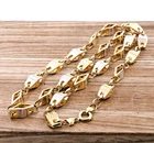 585 / 14K Gold 17 Grams Chain 65cm Designer Jewellery Greco Pattern 8mm