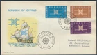 LS87925 Cyprus 1963 to Belgium Europa CEPT FDC used