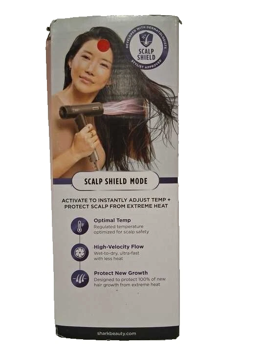 Sistema de secador de pelo de alta velocidad Shark SpeedStyle Pro Flex con protector de cuero cabelludo moca Foto 3 de 4