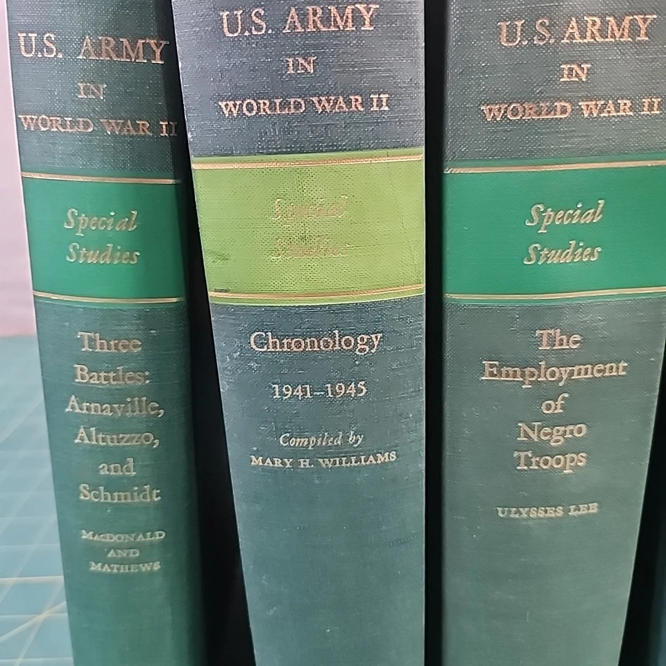 U.S Army In World War II Special Studies+ Pictorial Record + Map 5 Book Set/Lot Foto 2 de 4