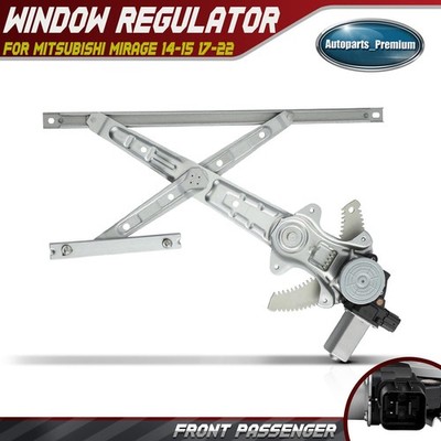 Front Right Window Regulator w/ Motor 2-Blade for Mitsubishi Mirage 14-15 17-22