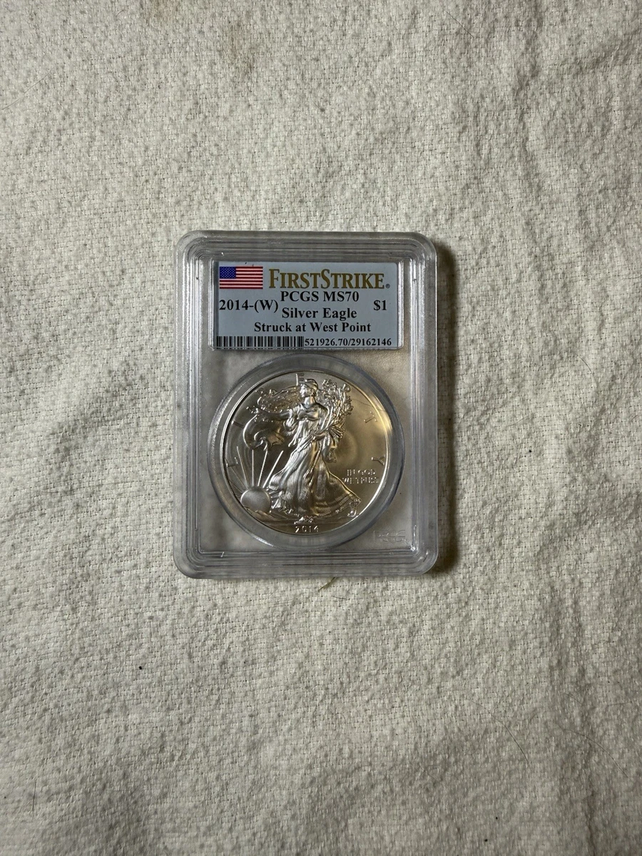 25+ American Eagle MS 70 Graded 2014 Silver Bullion Coins for sale