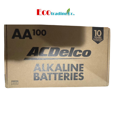 ACDelco 100Ct AA Battery, Maximum Power Super Alkaline Battery 10Year Shelf Life