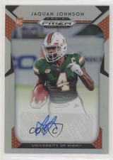 2019 Panini Prizm Draft Picks Silver Jaquan Johnson #168 Auto wd9