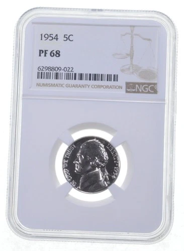 PF68 1954 Jefferson Nickel NGC PR Proof *1201