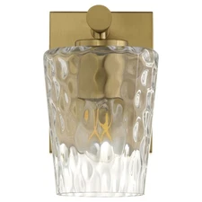Quorum International 5204-1 Providence 8" Tall Bathroom Sconce - Brass