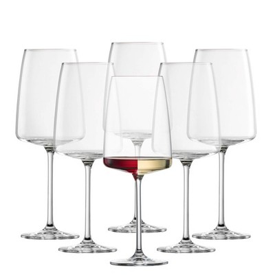 ZWIESEL GLAS Sensa Red Wine Glass Set of 6, Wine Glasses for Red or White
