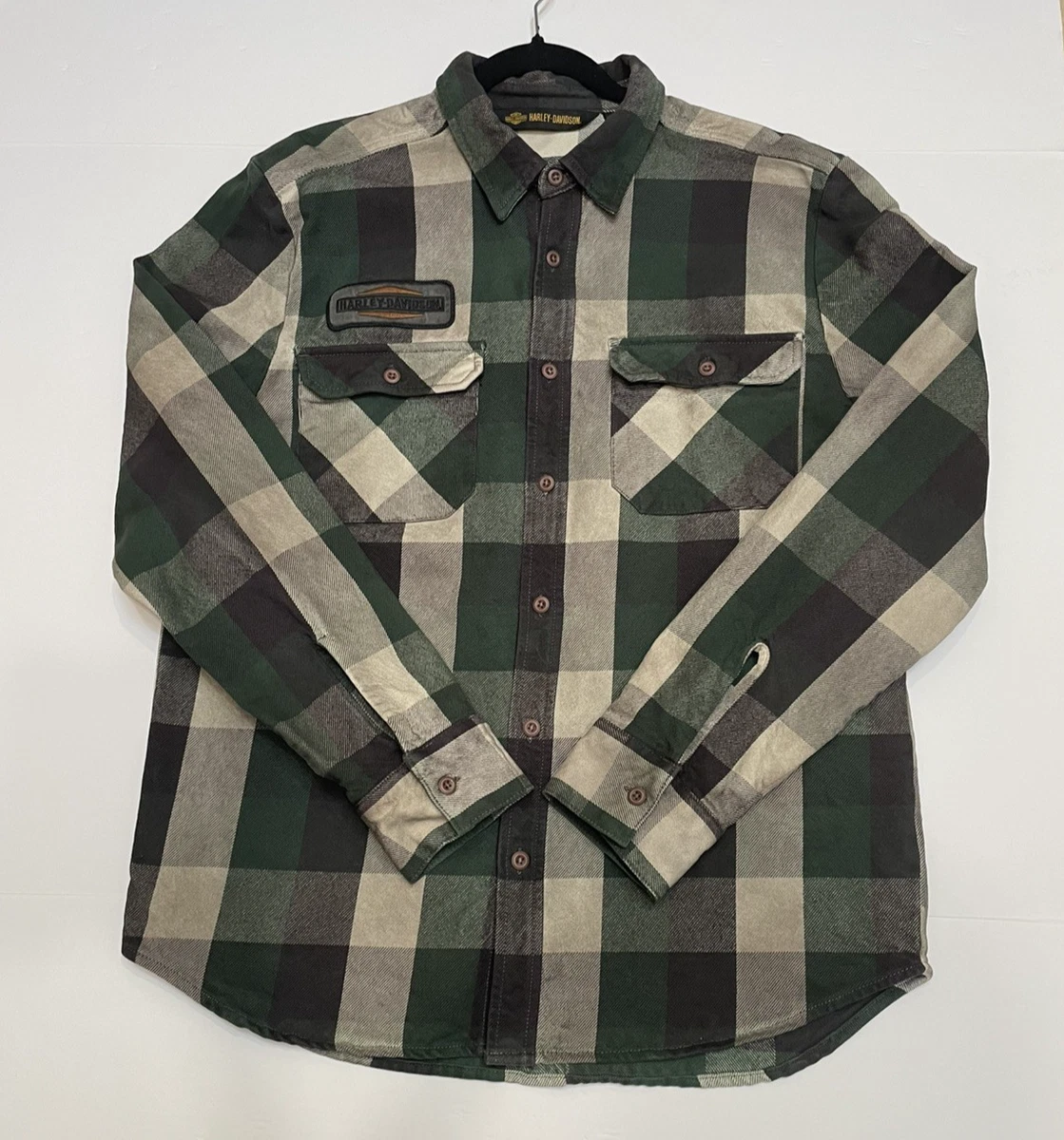 Harley-Davidson Long Sleeve Green Shirts for Men for sale | eBay