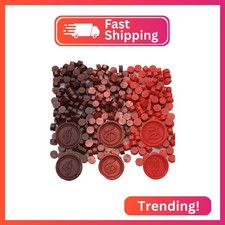 Red Wax Seal Beads, 300Pcs Red Mix Sealing Wax Beads for Wax Seal Stamp, Wine Re
