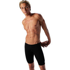 Speedo Men's Swimsuit Solid Lightweight Jammer Endurance , Black, Size Options