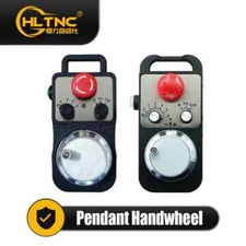 5-24V 10KHZ 4/6 Axis Electronic Handwheel Pendant Pulse W/ E-Stop For CNC Router