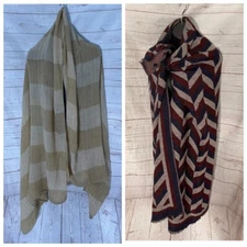 Lot of 2 pcs Women’s Scarves Wraps Shawl Various Colors: Cejon and other