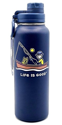 LIFE IS GOOD 40 oz Wide Mouth Stainless Water Bottle Choose Your Style New - Picture 19 of 22