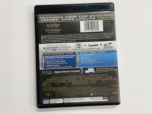 Darkest Hour (4K Ultra HD + Blu-ray) 2-Disc Set, No Digital FREE SHIPPING (LN) - Picture 3 of 4
