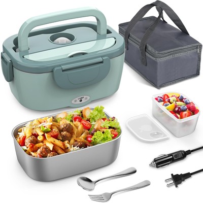 Electric Lunch Box Food Heater 3 in 1 Portable Heated Lunch Box for Car/Truck...