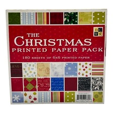 DCWV The Christmas Printed Paper Pack 180 Sheets 6x6 NEW