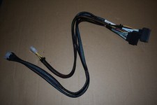 SlimSAS x8 SFF-8654 to 2x U.2 SSD SFF-8639 Cable with Molex Power