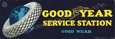 Goodyear Service Station 6" X 18" Metal Sign