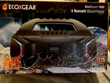 ECOXGEAR EcoRoam 100 Portable Bluetooth Waterproof Party Lights 15hr OfPlay Time
