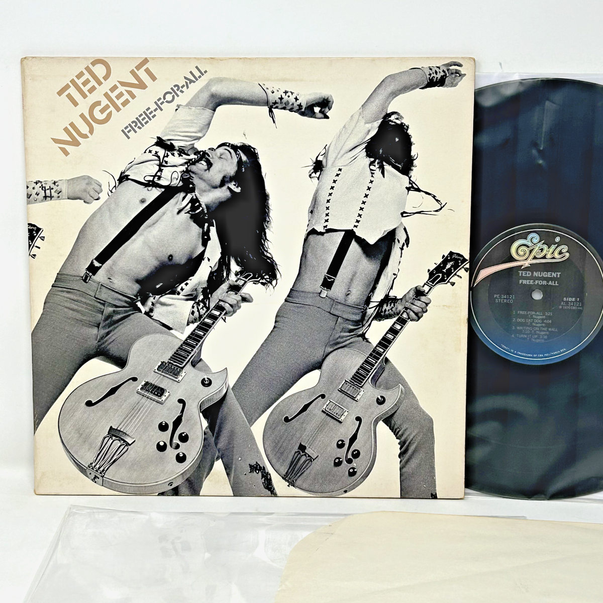 Ted Nugent Free-For-All 1976vintage vinyl Epic record 