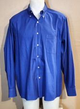 #440 Chaps 34/35 Wrinkle Free Classic Fit Oxford Button Up Dress Shirt EUC