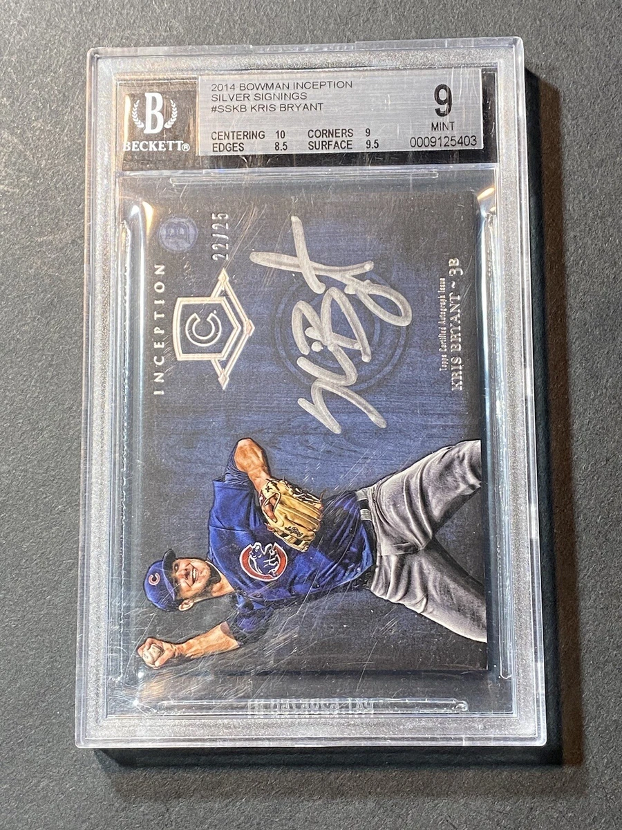 Kris Bryant RC 直筆サイン！シルバーPRIZM Bowman Kris Bryant Baseball Sports Trading Cards & Accessories for