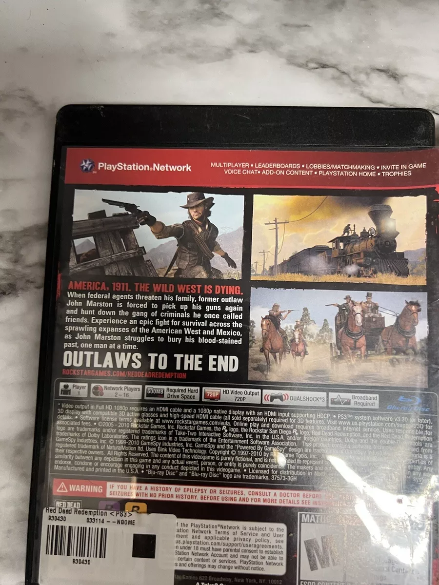 Red Dead Redemption: Game of the Year Edition (Greatest Hits) - (PS3) – J&L  Video Games New York City