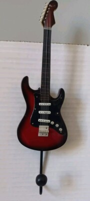 6-String Guitar Wood Art Wall Hook Handmade 