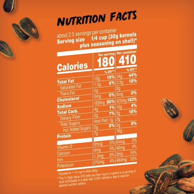 (2) Bigs Little Caesar Pepperoni Pizza Sunflower Seed Bags 5.35oz Each