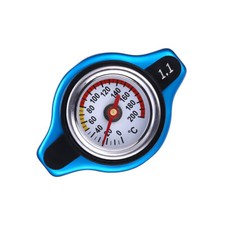 1.1 BAR Small Head For Thermostatic Radiator Cap Cover Water Temp Gauge Car blue