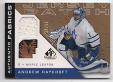 2007-08 SP GAME USED PATCH GOLD ANDREW RAYCROFT /50