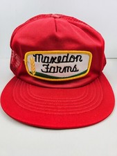 Vintage USA MADE Maxedon Farm Patch AG Trucker Hat Snapback Dad Cap