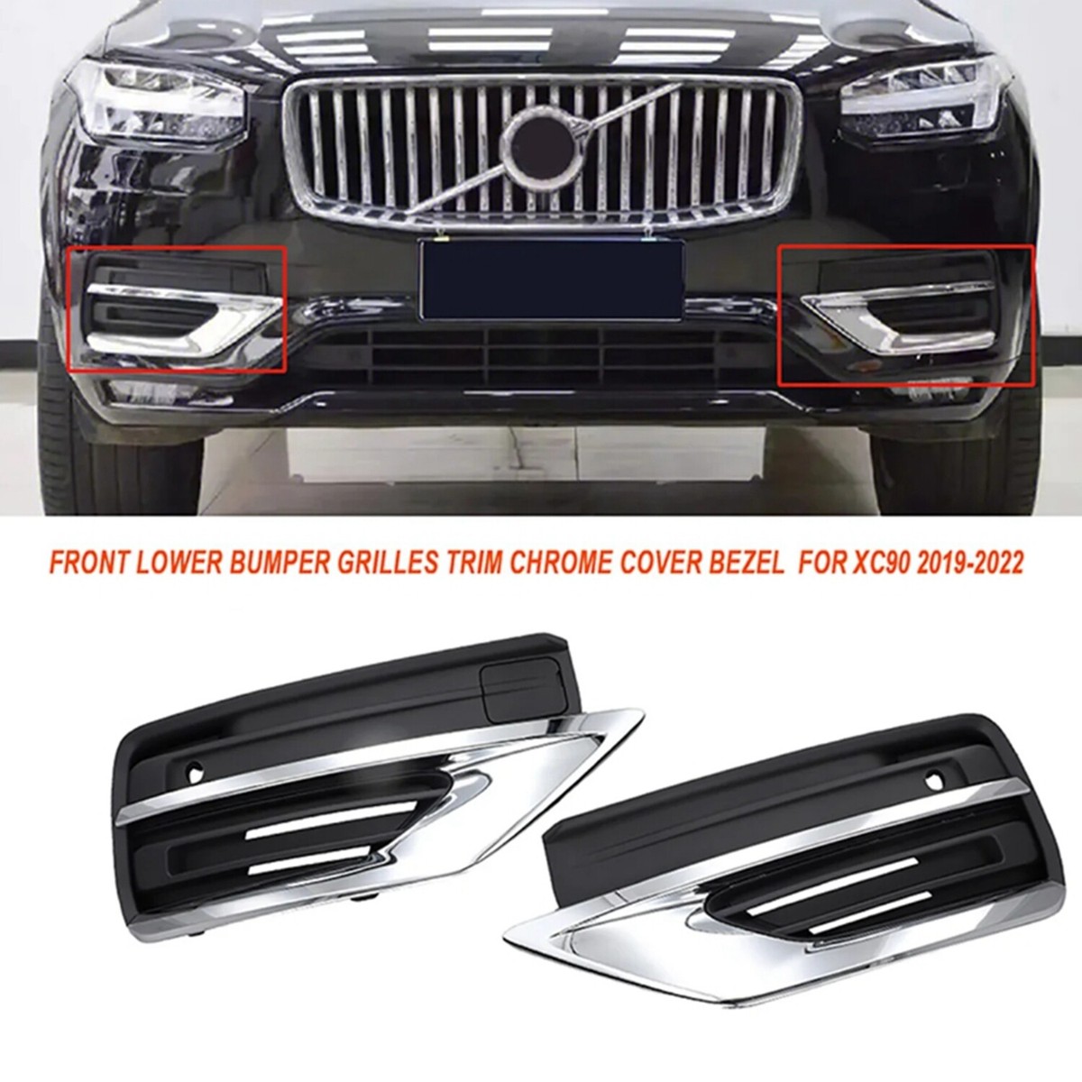 Bumperbescherming Roestvrij Staal RECAMBO Voor Volvo XC90 (vanaf 2015) – Beschermt En Geeft Een Chroom Look Chromen Bumperbescherming Vanaf 2015 Bumperbescherming Roestvrij Staal RECAMBO Voor Volvo XC90 (vanaf 2015) – Beschermt En Geeft Een Chroom Look Chromen Bumperbescherming Vanaf 2015